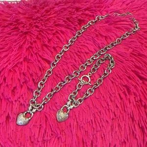 Heart Necklace & Bracelet